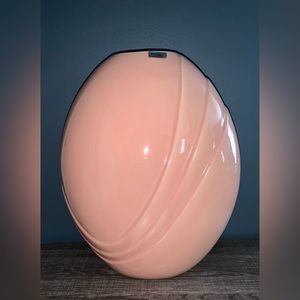 Vintage Haegar Huge Pink Vase 1980s Art Deco 4341